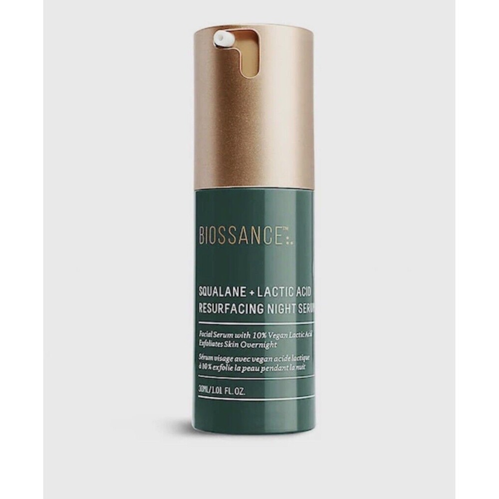 Biossance Squalane + Lactic Acid Resurfacing Night Serum 1.01 Fl Oz/30ml